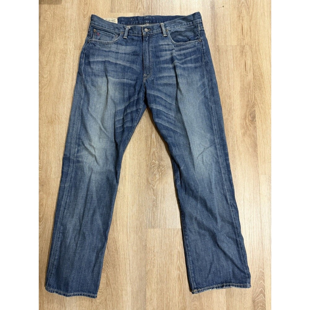 Polo Ralph Lauren Denim Blue Jeans Men’s 36x32 Mid Wash Preppy Straight